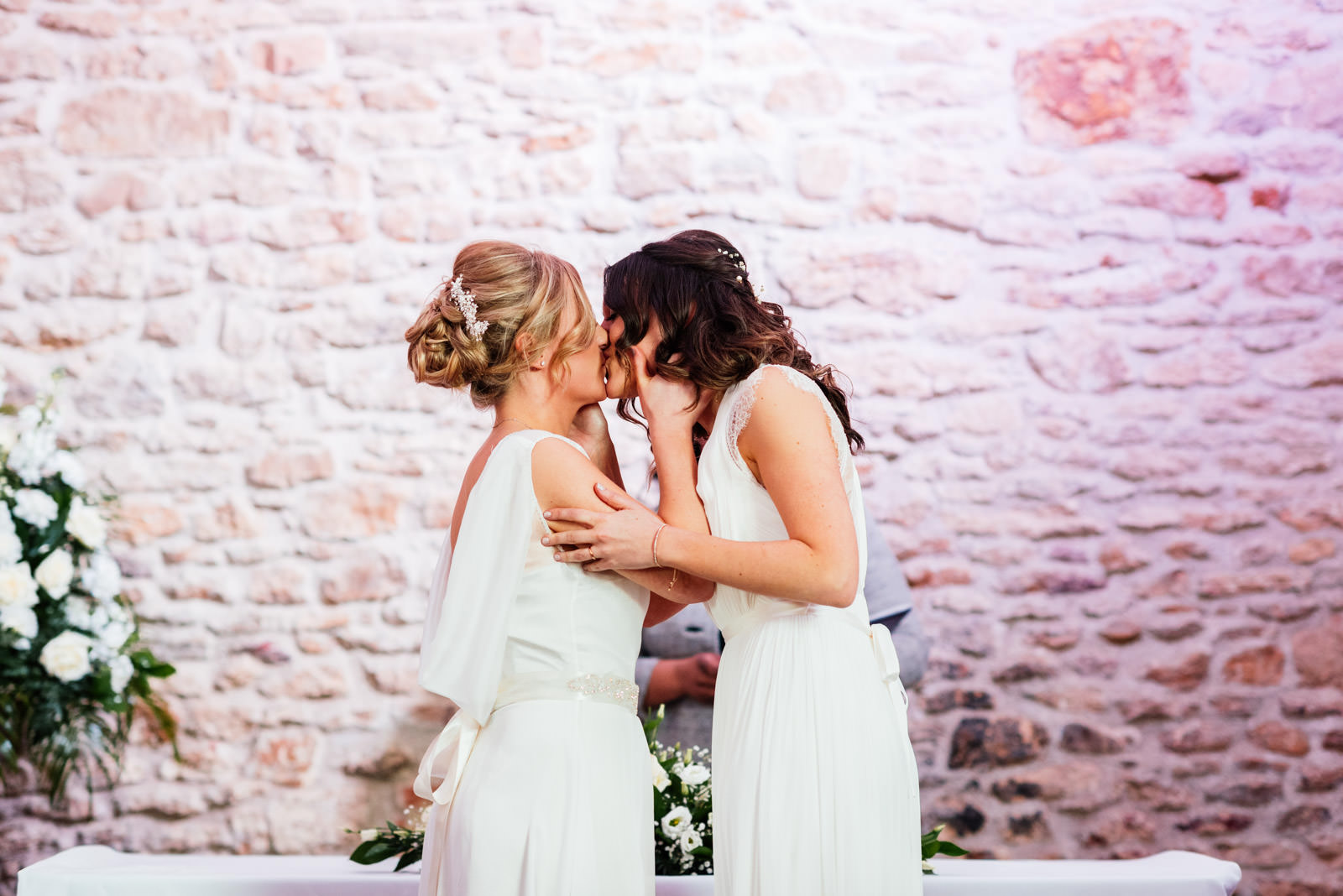 first kiss at same sex wedding