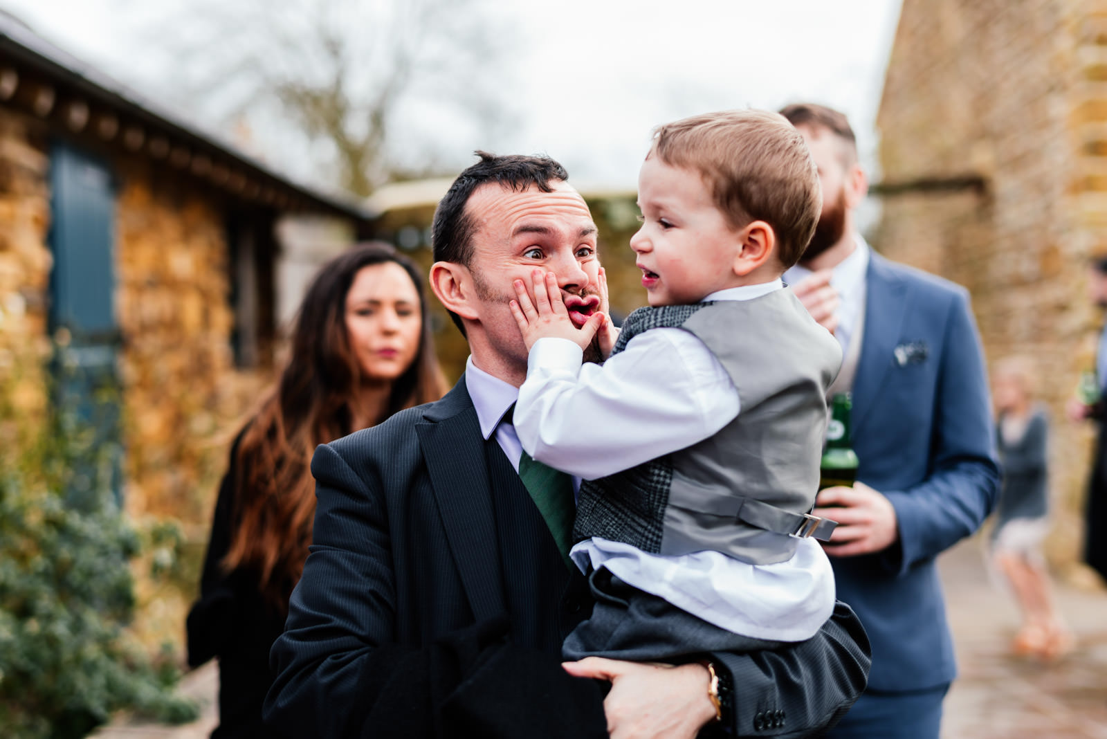 Guests at wedding