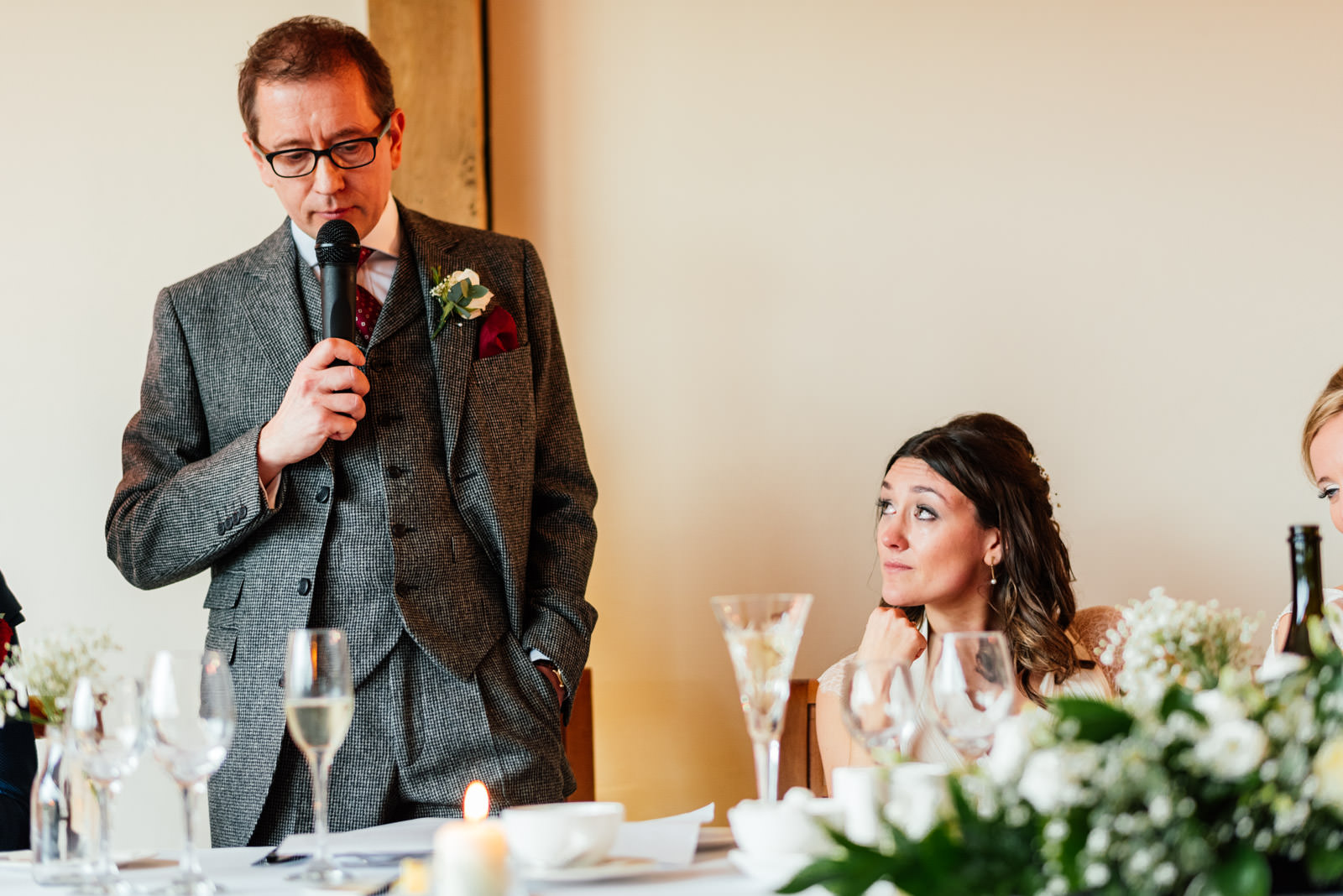 Father of the bride giving speech