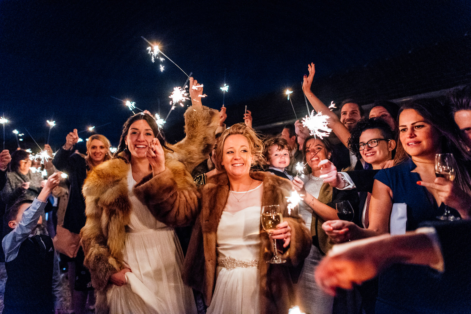 Sparklers at weddings