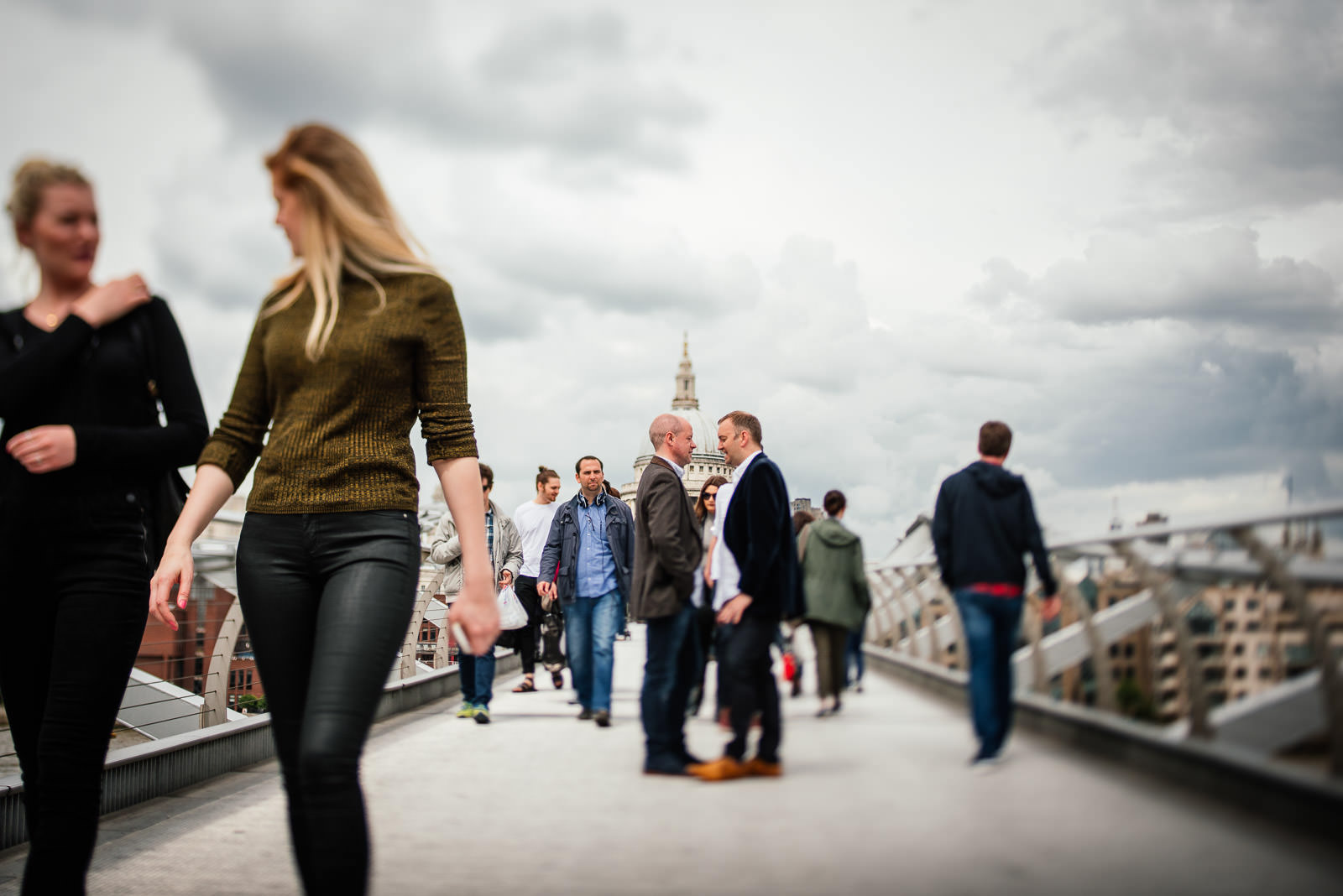 millennium bridge portrait