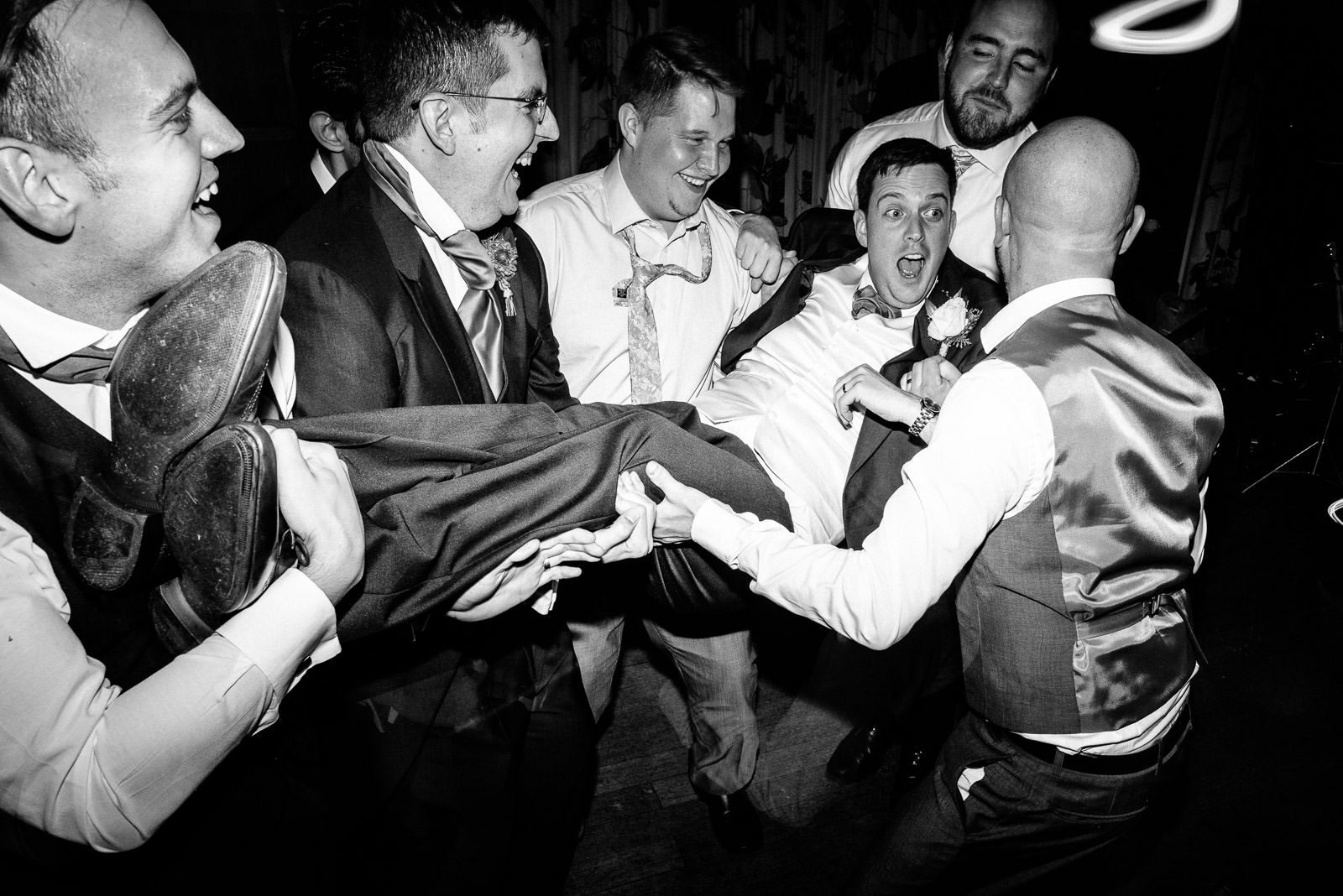 groom on the dance floor