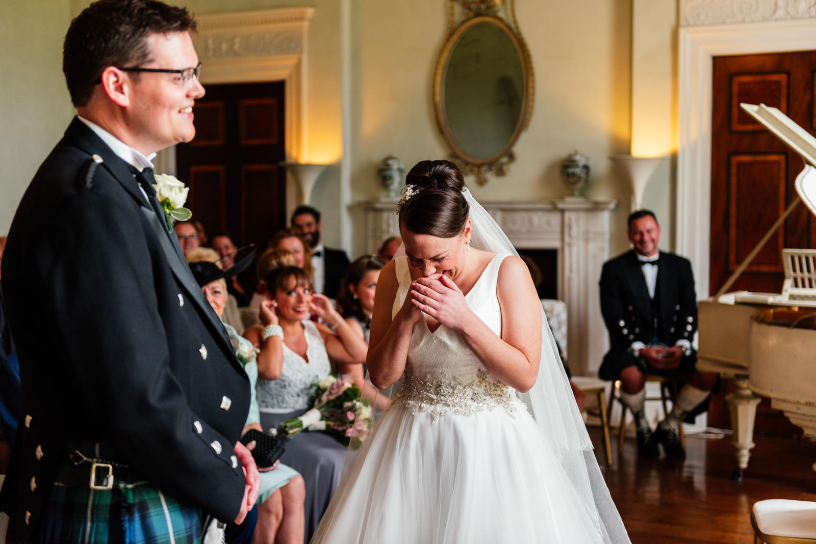 bride laughing