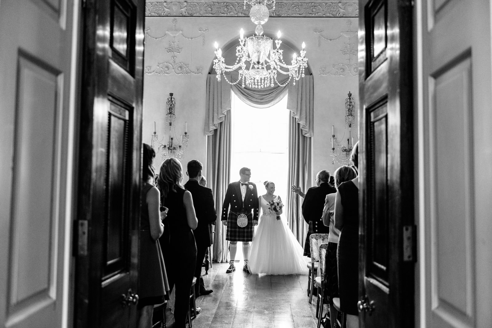 bride and groom exiting the ceremony