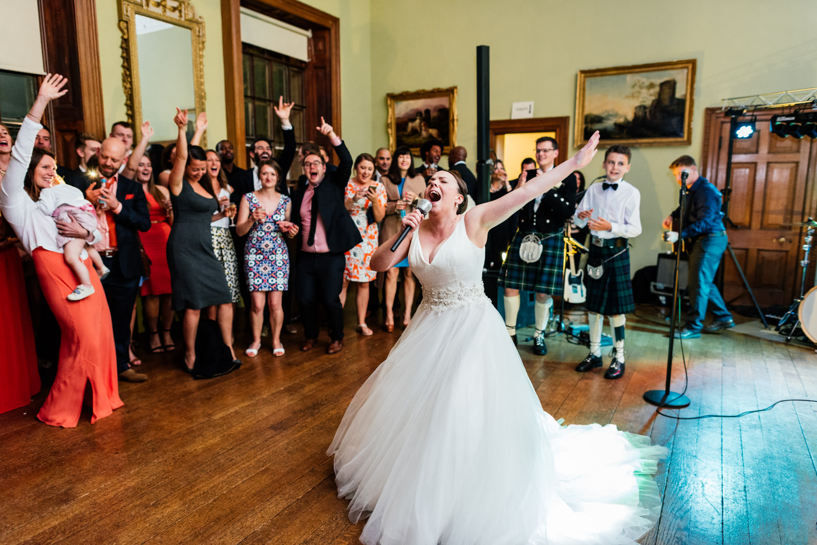 bride doing lip sync battle