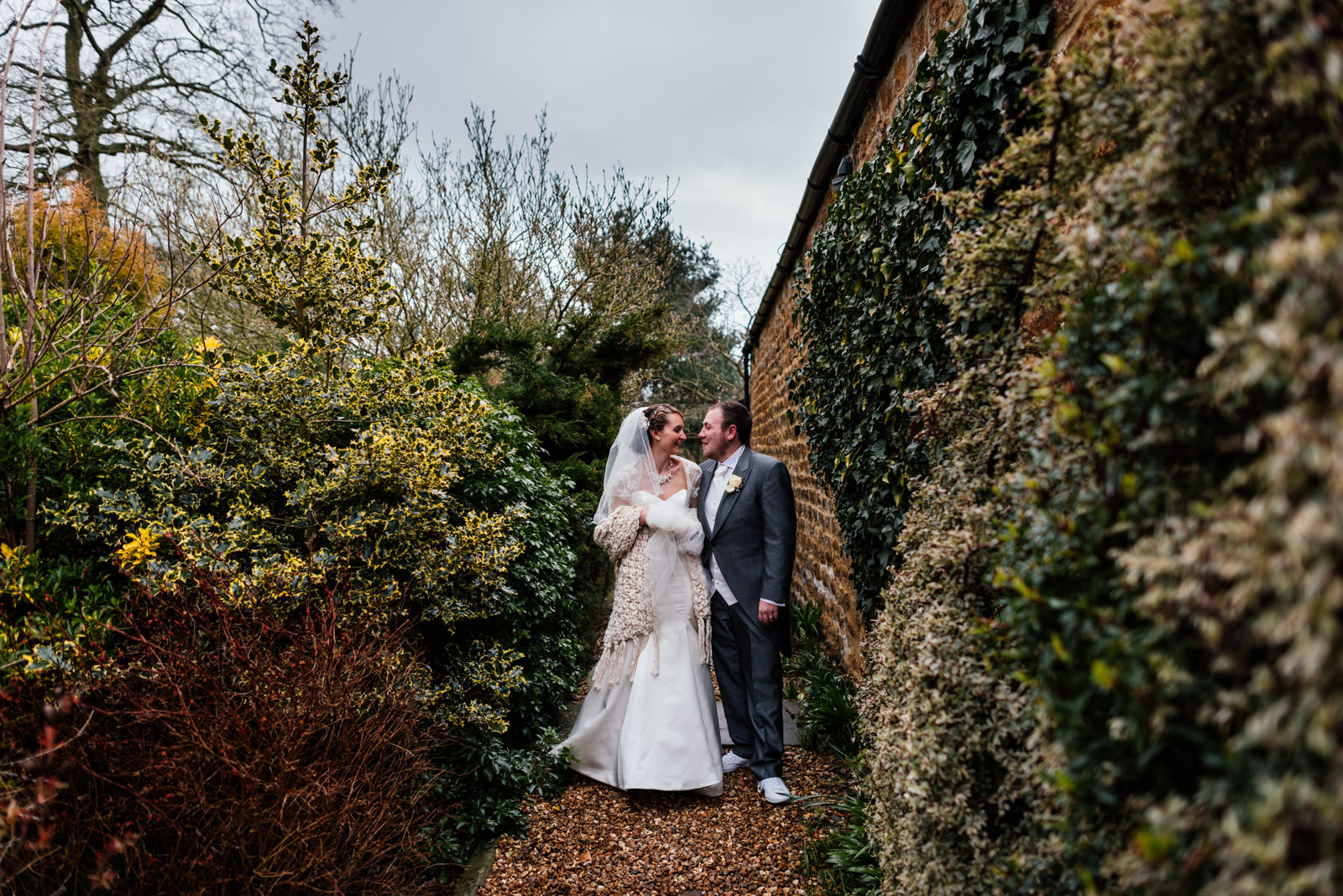 bride and groom portrait