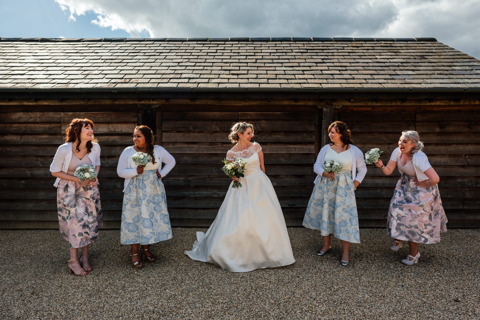 bride and bridesmaids