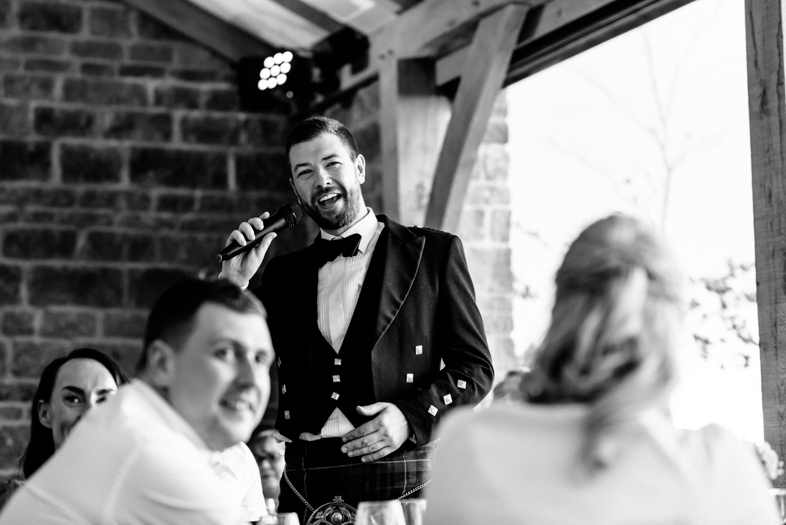 friend giving a speech