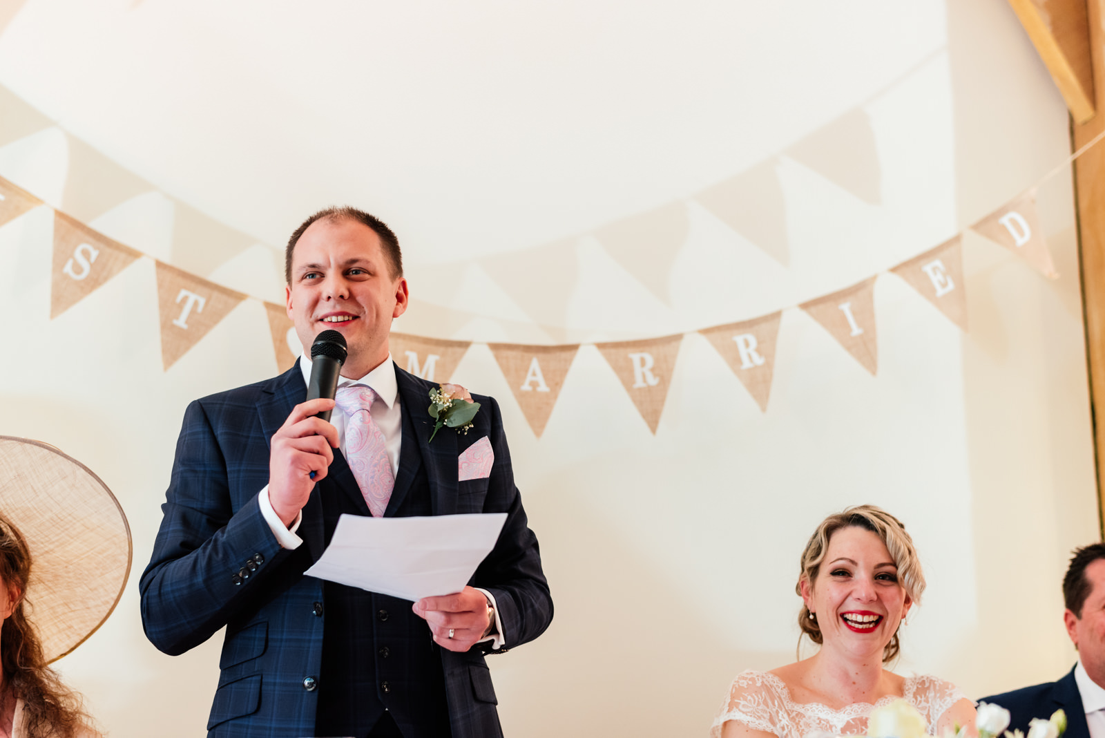 groom giving a speech