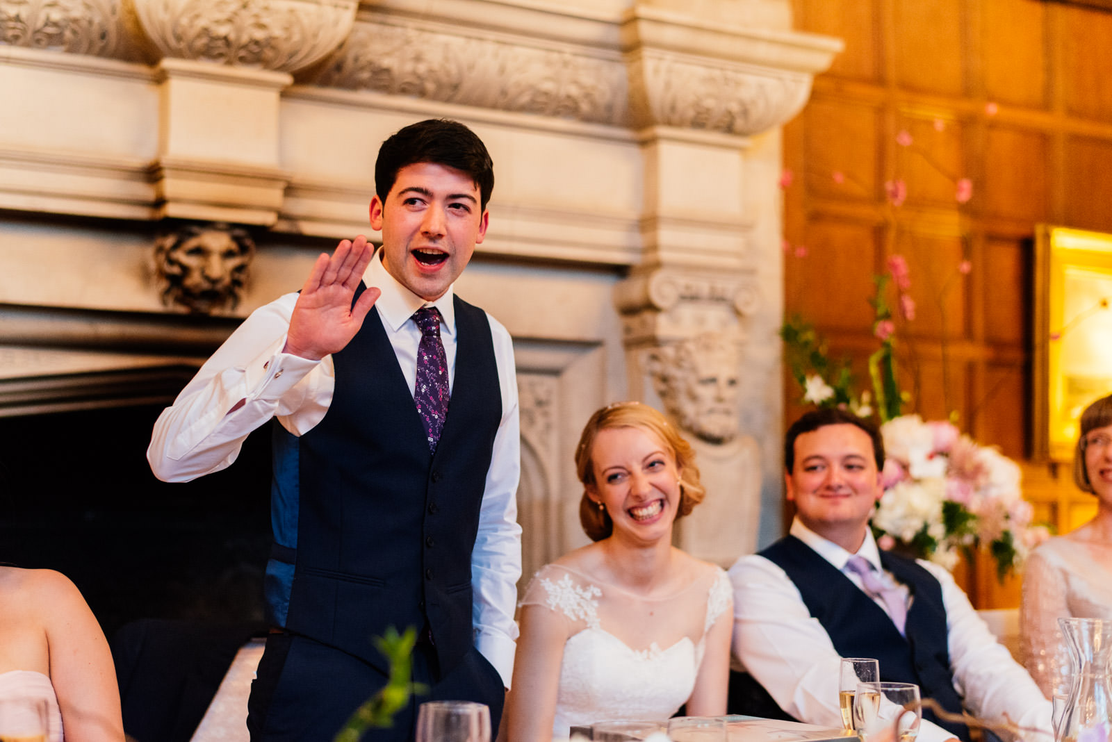 groom giving his speech