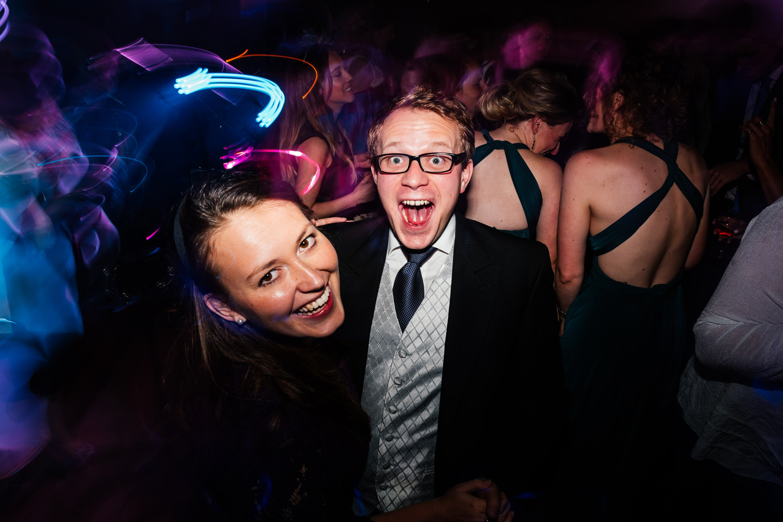 guests having fun at the wedding
