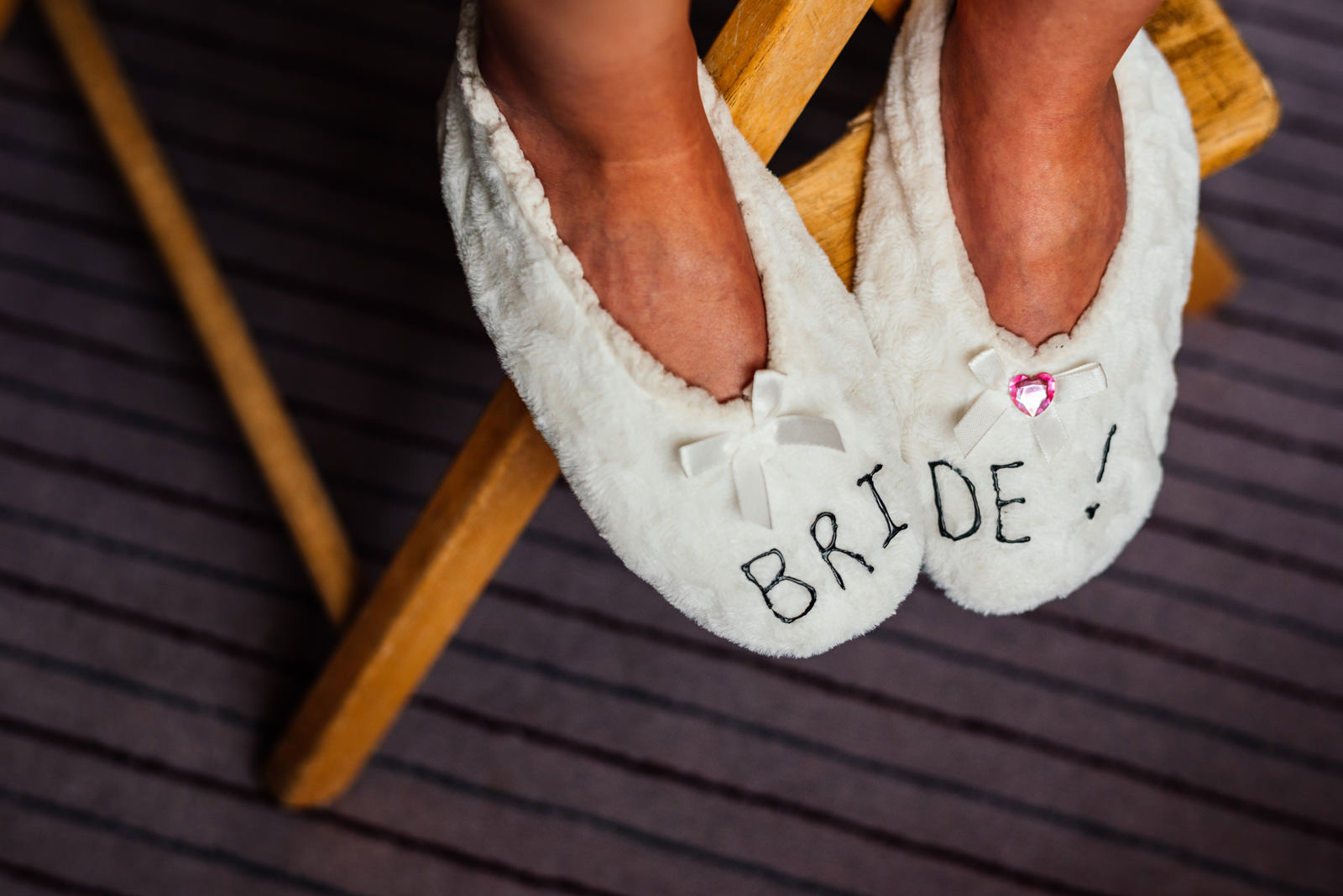 funky slippers for the bride