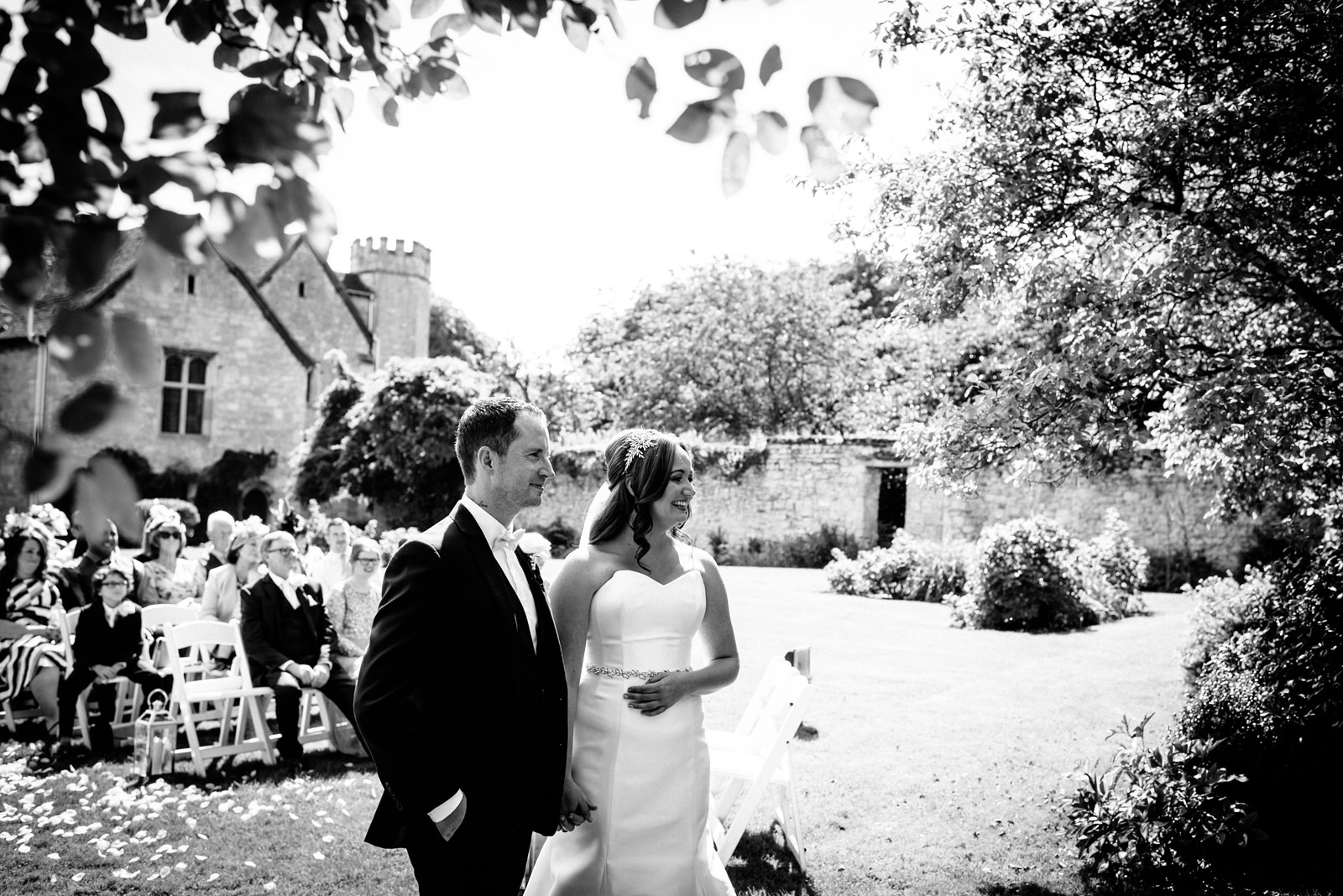 marriage ceremony at Notley Abbey