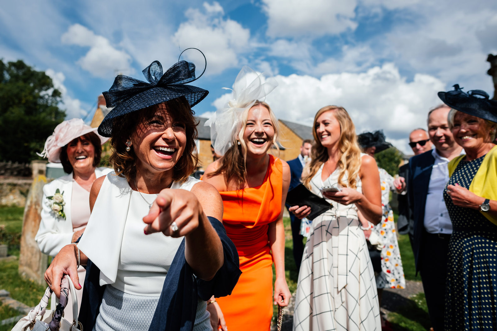 guests catching me taking photos of them