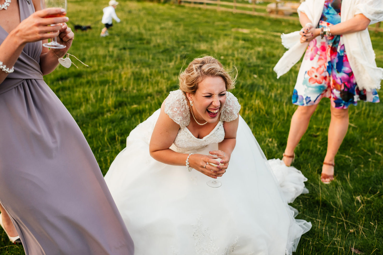 bride laughing