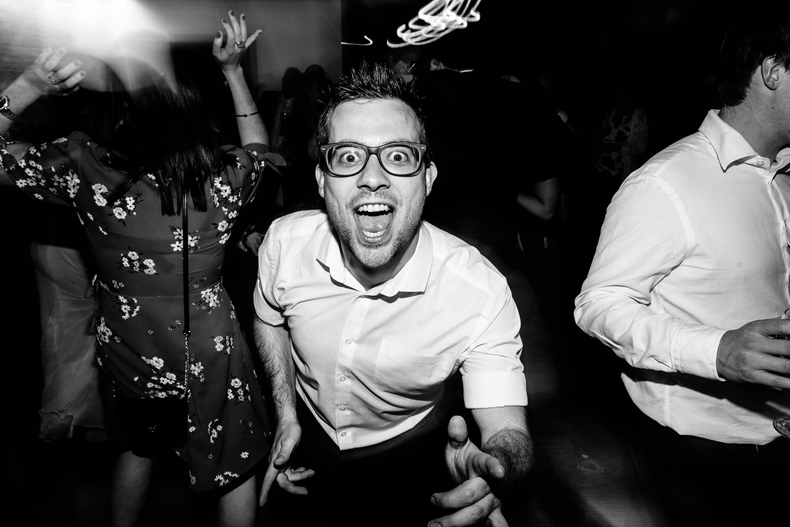 guest enjoying a dance on the dance floor