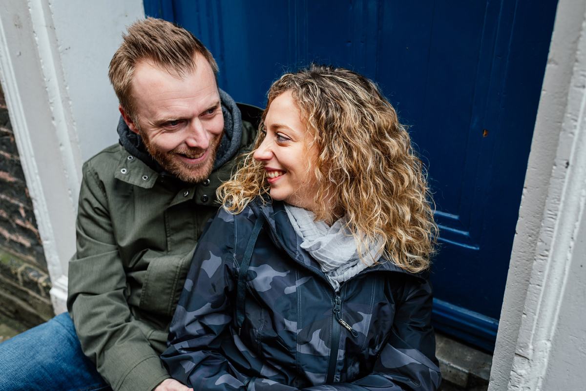 Couples portrait in Cambridge city