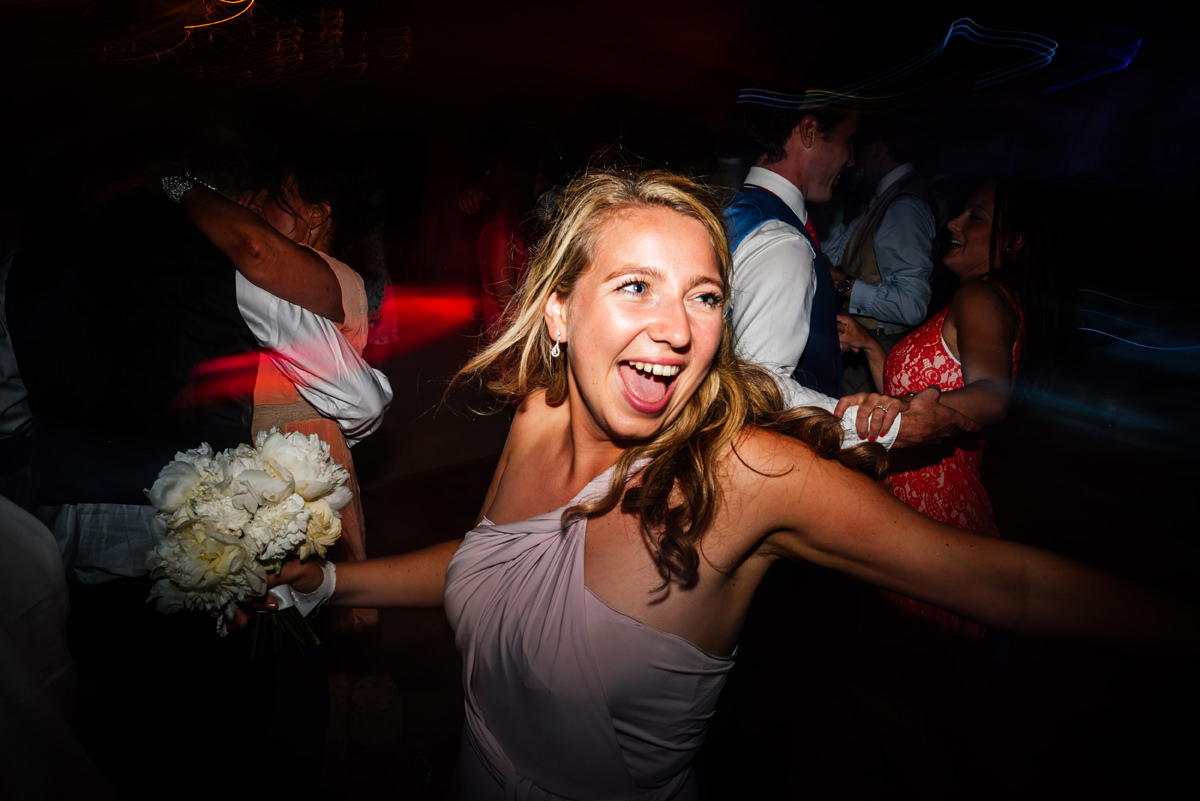 bridesmaid dancing