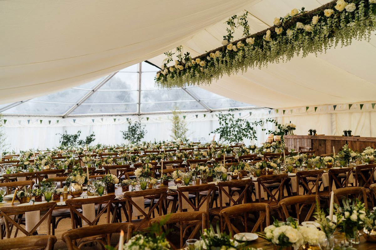 Cotswolds wedding marquee