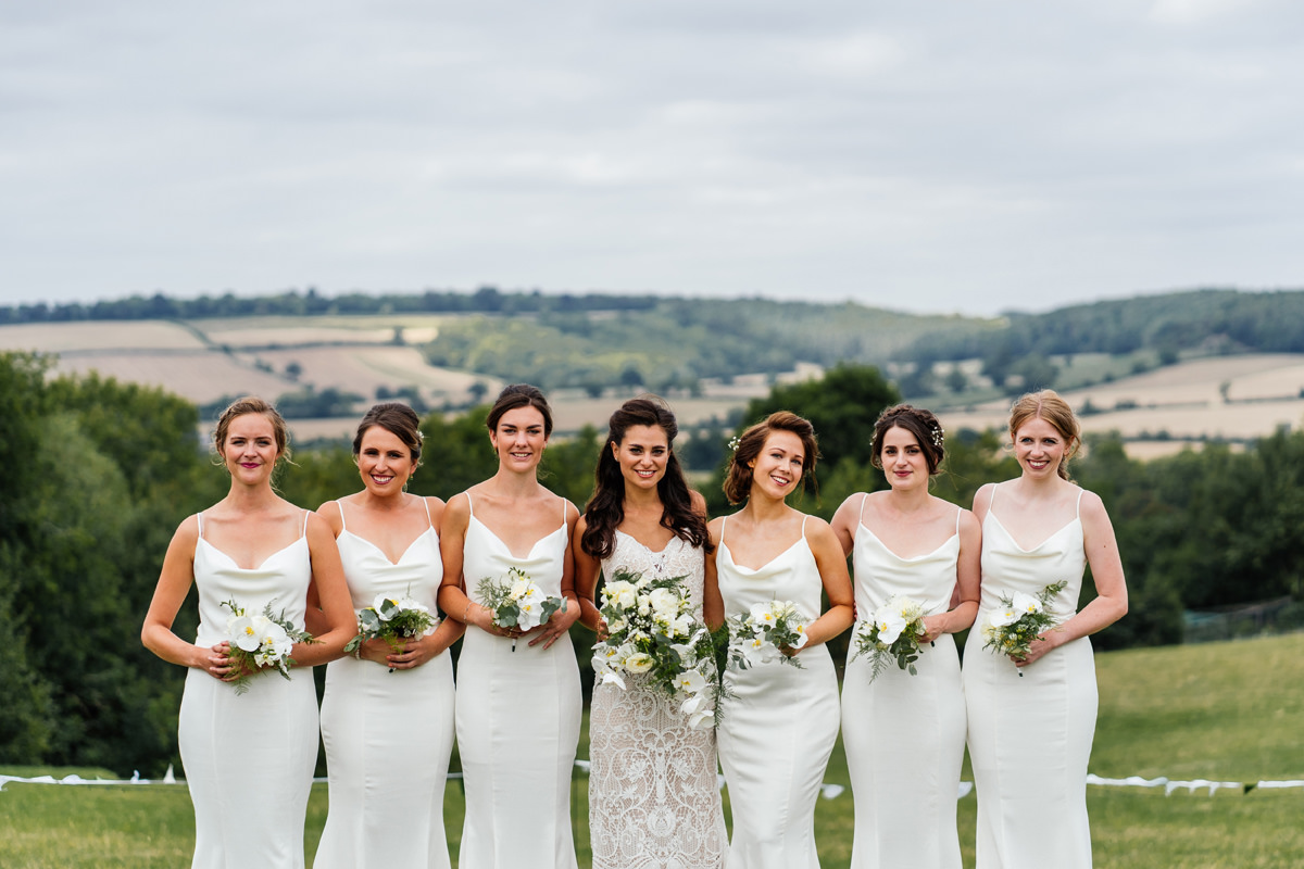 bridesmaid formal group photo