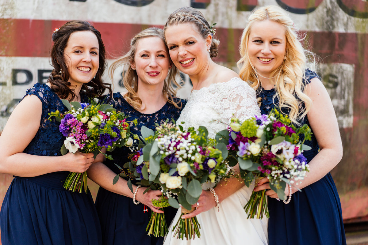 bridesmaids group photo