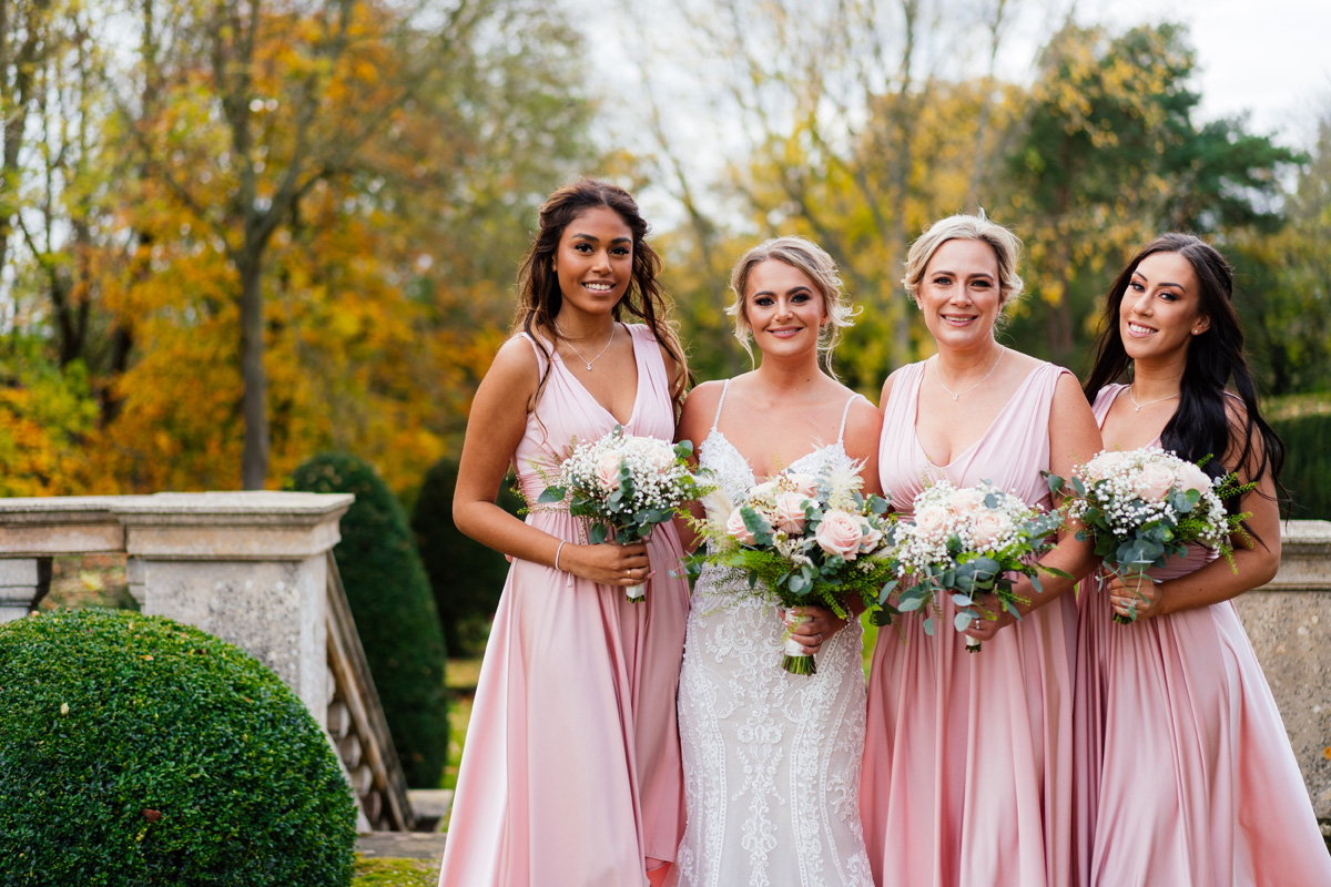 Bride and her bridesmaids photo