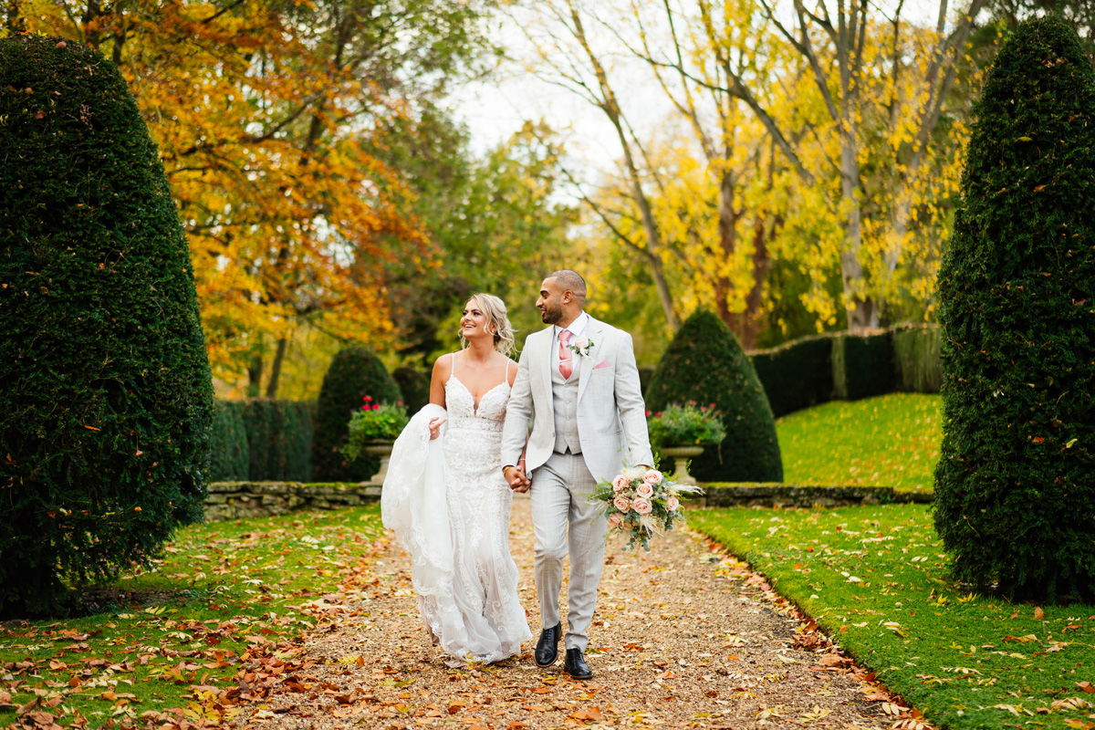 Autumnal wedding at Rushton Hall
