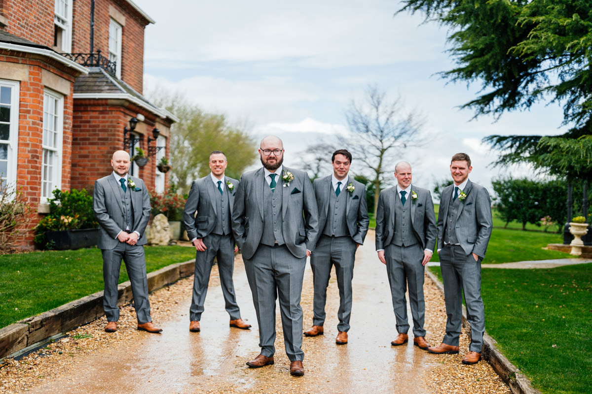 groom and the groomsmen group photo