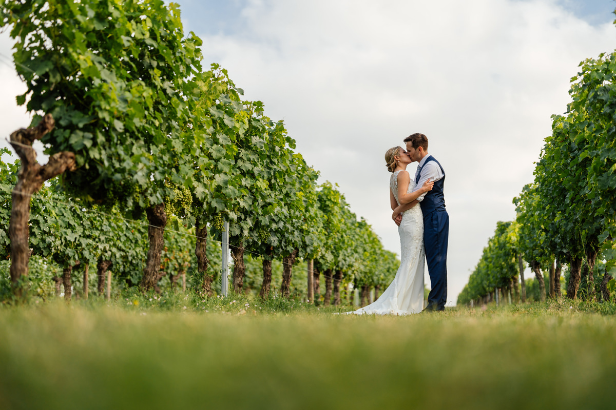 French vineyard wedding photo